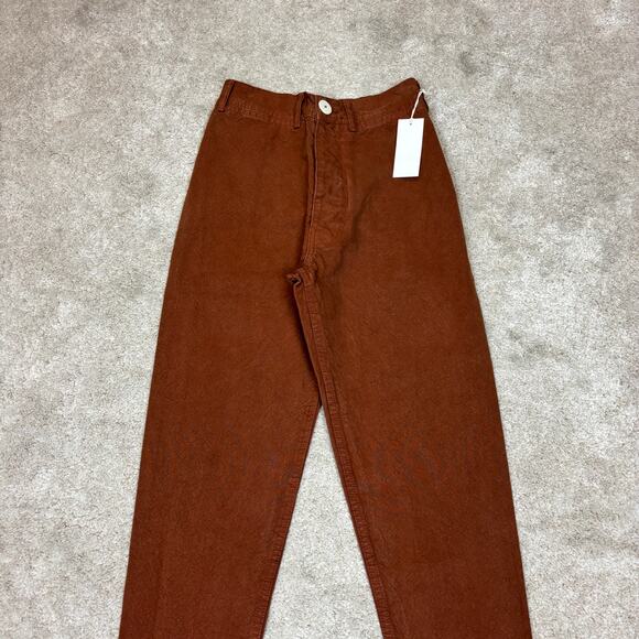 NWT Jesse Kamm Ranger Cotton Canvas Slim Ankle Pants Women's 0 Boho Minimalist - Picture 2 of 11